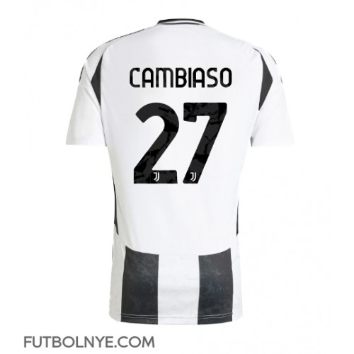 Camiseta Juventus Andrea Cambiaso #27 Primera Equipación 2024-25 manga corta